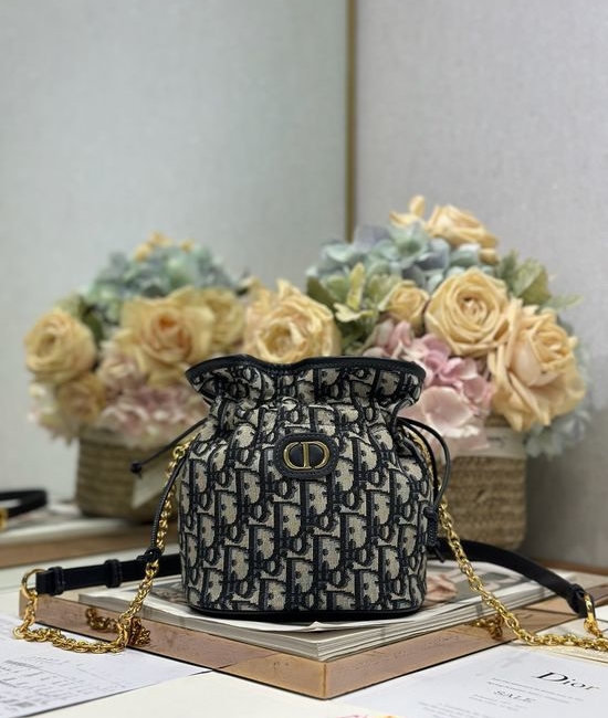 Christian Dior CD 30 Montaigne Mini Drawstring Bucket Bag 2374