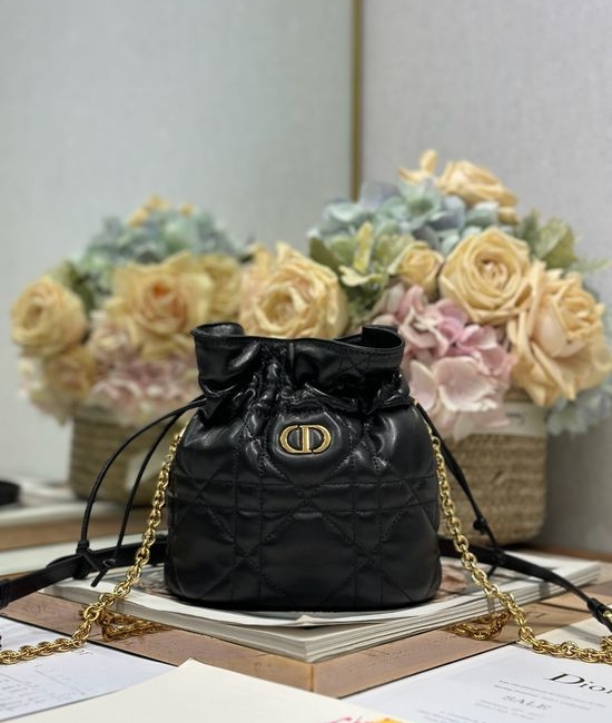 Christian Dior CD 30 Montaigne Mini Lambskin Bucket Bag 2012