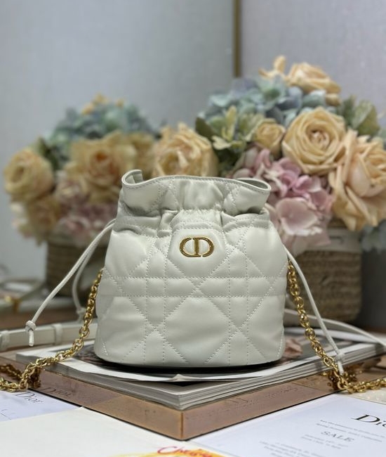Christian Dior CD 30 Montaigne Mini Drawstring Bucket Bag 2374