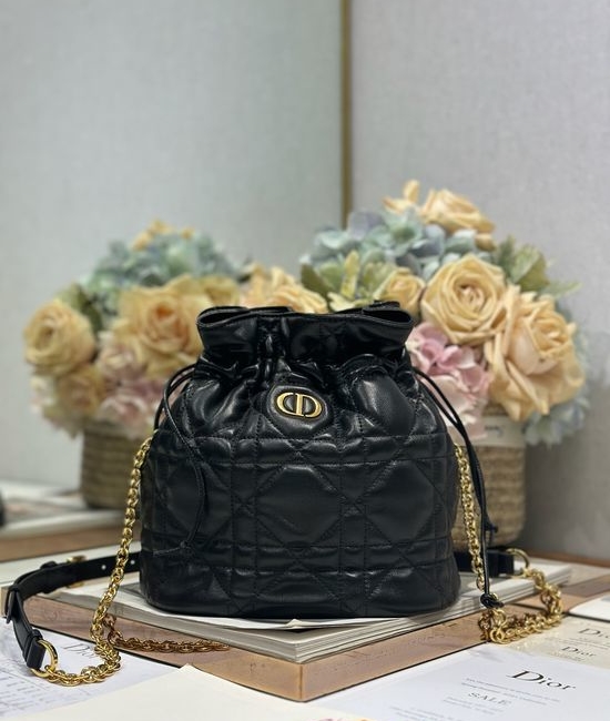Christian Dior CD 30 Montaigne Small Drawstring Bucket Bag 2374
