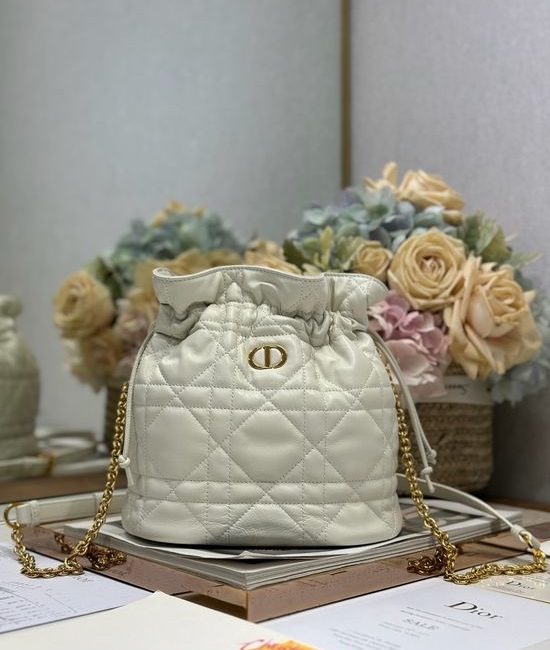 Christian Dior CD 30 Montaigne Small Drawstring Bucket Bag 2374