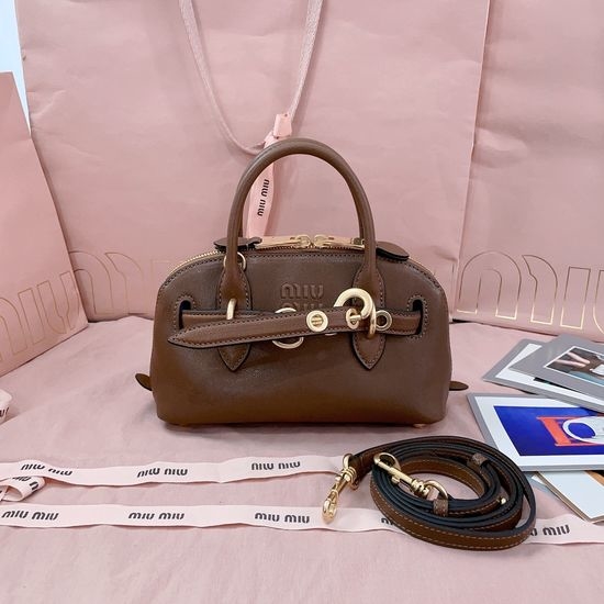 Miu Miu Aventure Nappa Leather Mini Tote Bag 5BP090