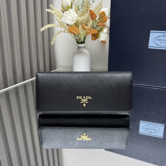 Prada Saffiano Flap Wallet 1MH132
