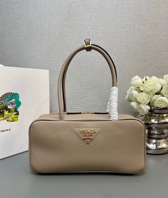 Prada Textured Leather Top Handle Satchel 1BB126