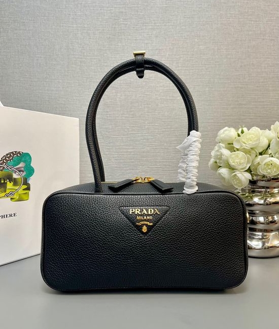 Prada Textured Leather Top Handle Satchel 1BB126