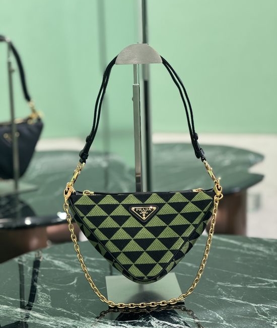 Prada Twin Triangle Mini Handbag 1BC176