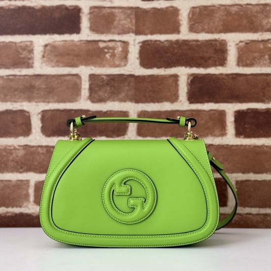 Gucci Handbag Turquoise Leather Bag 815714