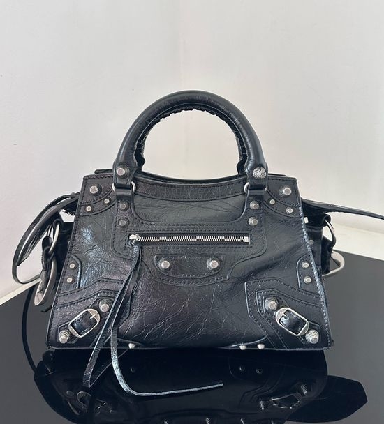 Balenciaga Neo Cagole Black Biker Bag 700940