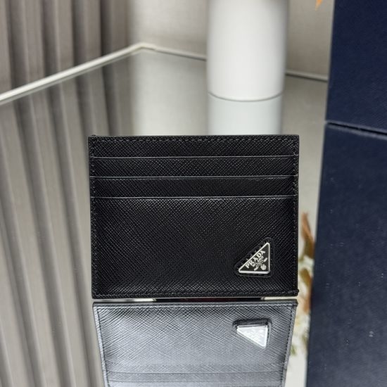 Prada Saffiano Leather Card Holder Wallet 2MC223