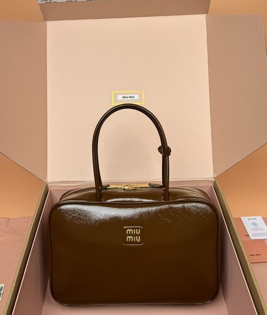 Miu Miu Beau Patent Lambskin Handbag 5BB117