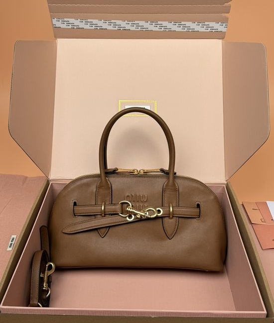 Miu Miu Adventure Nappa Leather Handbag 5BB168