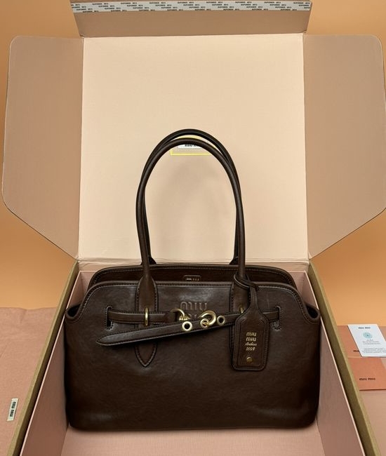 Miu Miu Adventure Nappa Leather Handbag 5BG310