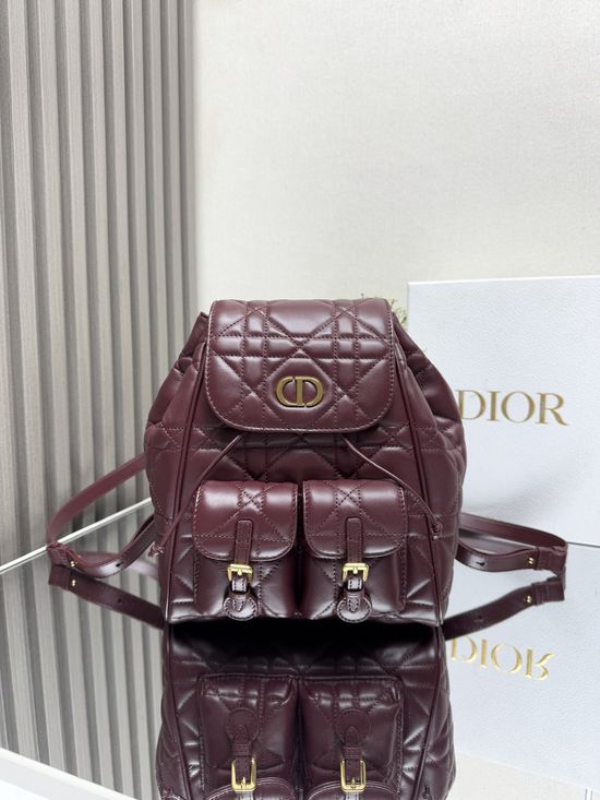Christian Dior Caro Quilted Lambskin Backpack 6301