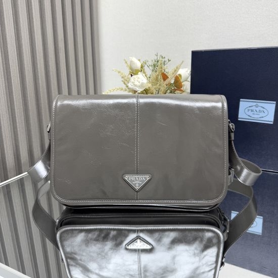 Prada Oil Wax Leather Shoulder Bag 2VD073