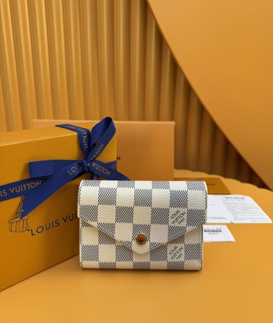 Louis Vuitton LV Victorine Damier Azur Wallet N64022