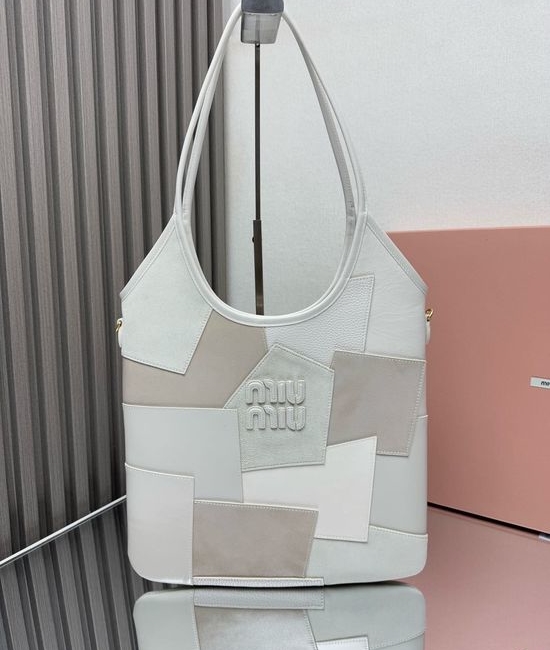 Miu Miu Isetan Limited Tote Stitched Logo Bag 5BG231