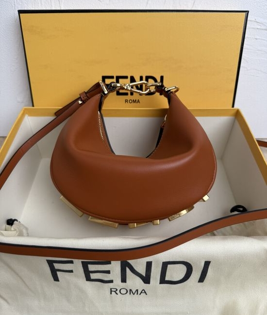 Fendi Graphy Crescent Shoulder Bag 8024-1