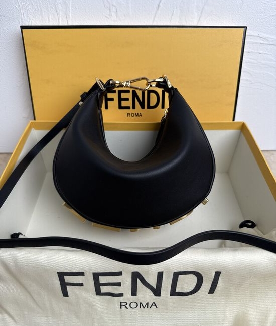 Fendi Graphy Crescent Shoulder Bag 8024-1