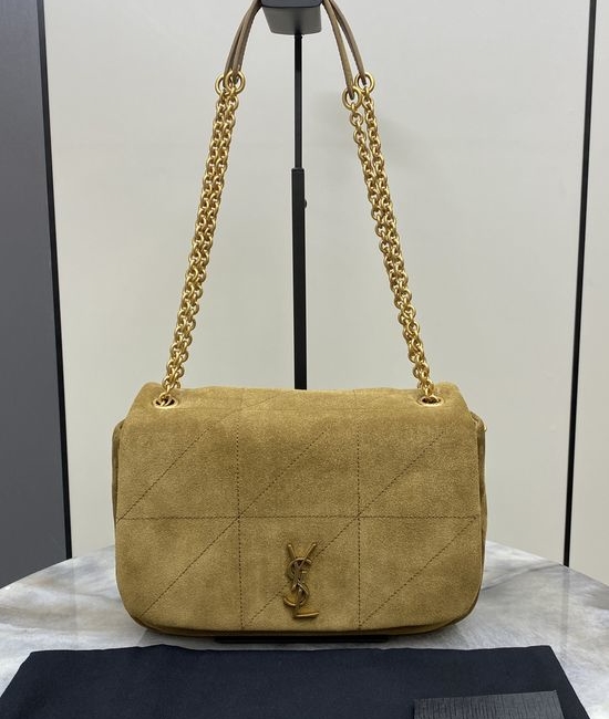 Yves Saint Laurent YSL JAMIE Nubuck Leather Shoulder Bag 763475