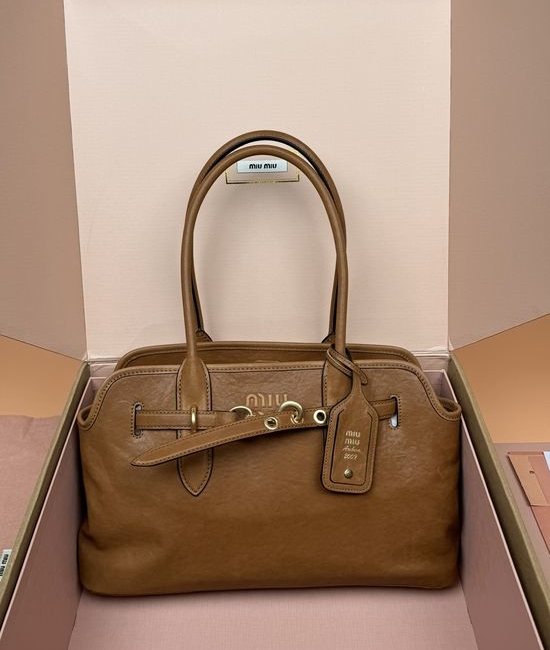 Miu Miu Adventure Nappa Leather Handbag 5BG310