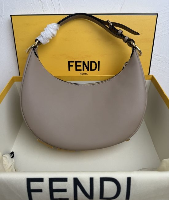 Fendi Fendigraphy Crescent Shoulder Bag 8023