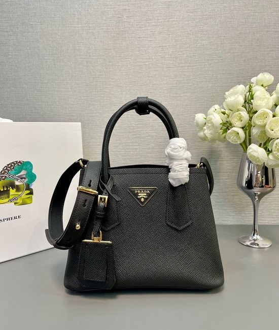 Prada Double Bag Leather Mini Tote 1BG443