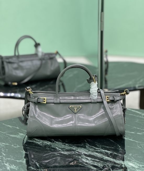 Prada SoftLux Short Handle Leather Shoulder Bag 1BA426