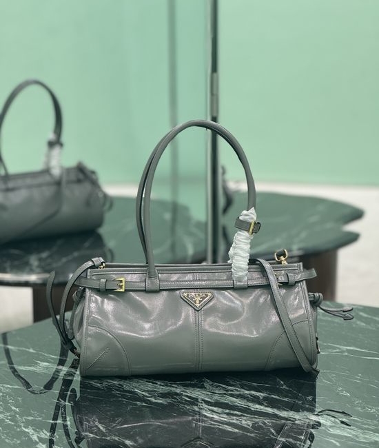 Prada SoftLux Oil Wax Leather Small Crossbody Bag 1BA426