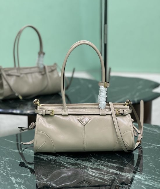 Prada SoftLux Leather Detachable Shoulder Strap Bag 1BA426