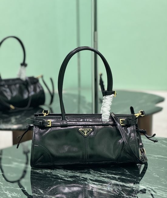 Prada SoftLux Leather Detachable Shoulder Strap Bag 1BA426