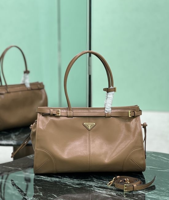 Prada SoftLux Patent Leather Handbag 1BA433
