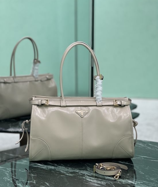 Prada SoftLux Patent Leather Handbag 1BA433