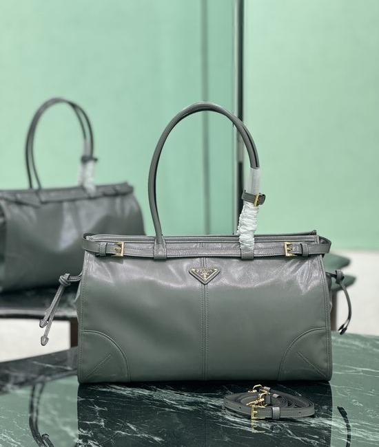 Prada SoftLux Patent Leather Handbag 1BA433