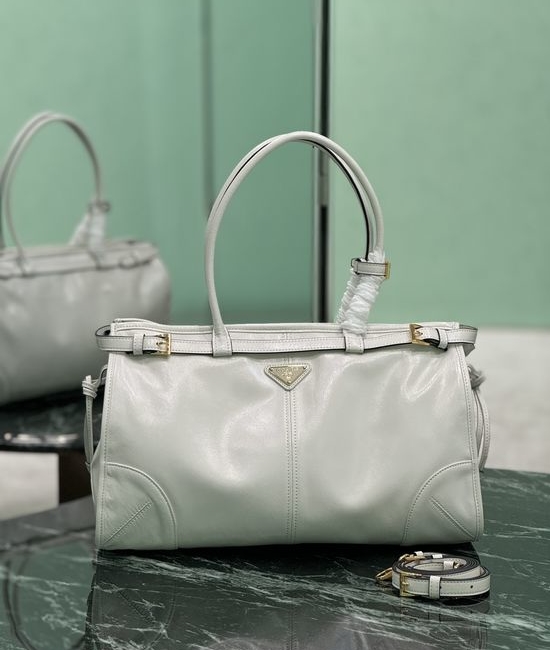 Prada SoftLux Patent Leather Handbag 1BA433