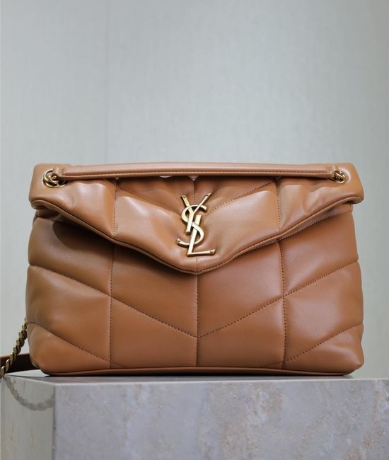 Yves Saint Laurent YSL Loulou Puffer Quilted Lambskin Handbag 577475-1