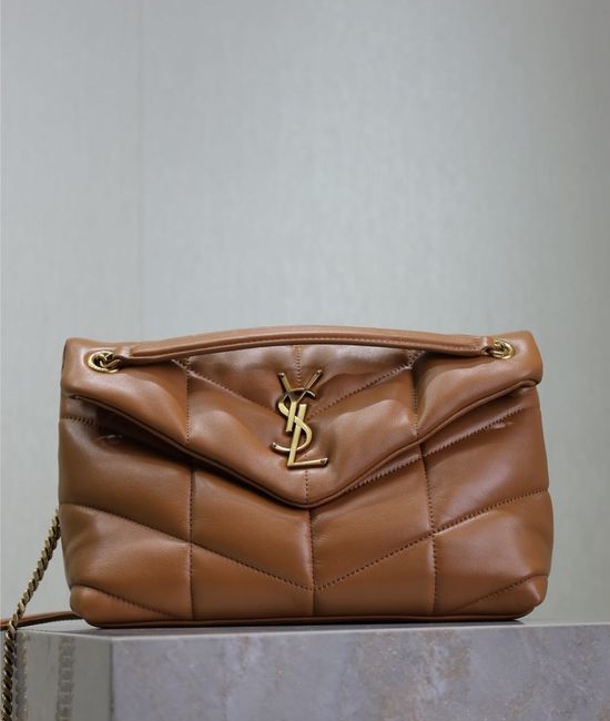 Yves Saint Laurent YSL Loulou Puffer Quilted Lambskin Chain Bag 577476