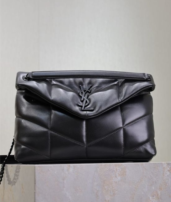 Yves Saint Laurent YSL Loulou Puffer Quilted Lambskin Handbag 577475-1