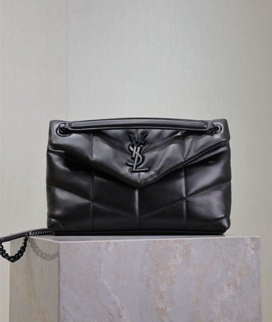 Yves Saint Laurent YSL Loulou Puffer Quilted Lambskin Chain Bag 577476