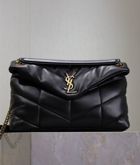 Yves Saint Laurent YSL Loulou Puffer Quilted Lambskin Bag Vintage Charm 577475-1