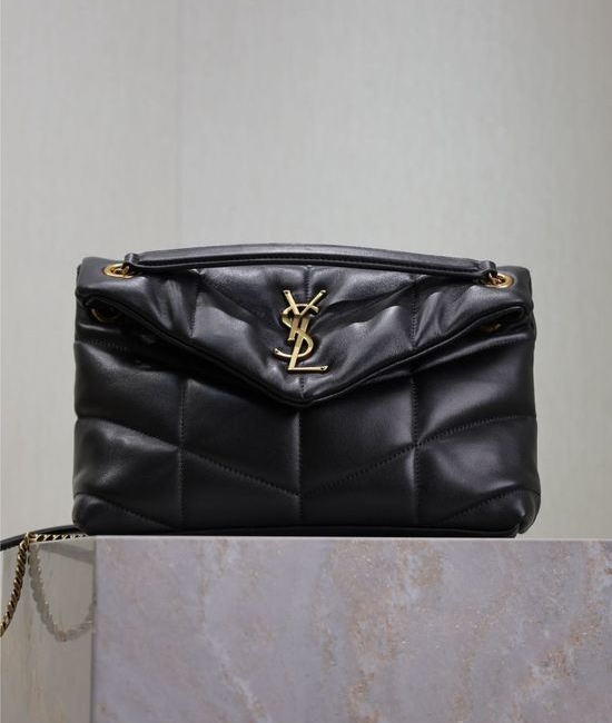 Yves Saint Laurent YSL Loulou Puffer Quilted Lambskin Chain Bag 577476