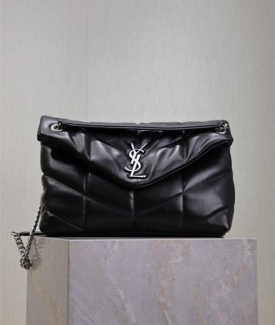 Yves Saint Laurent YSL Loulou Puffer Quilted Lambskin Handbag 577475-1