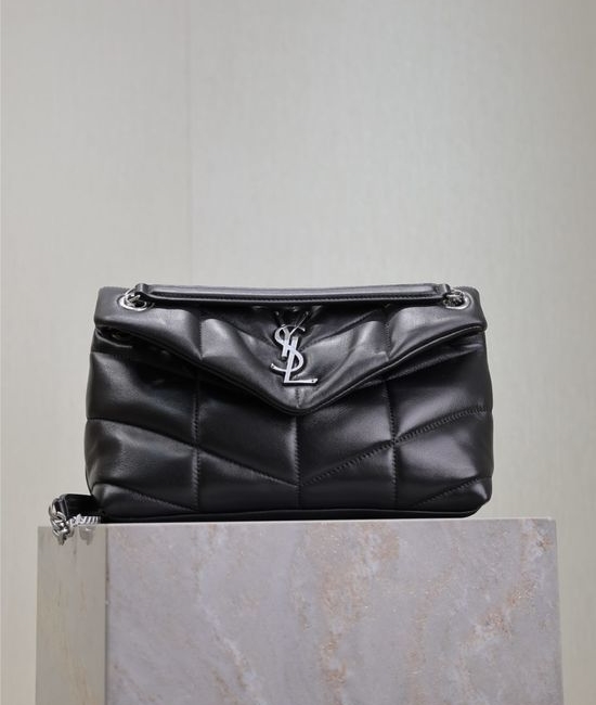 Yves Saint Laurent YSL Loulou Puffer Quilted Lambskin Chain Bag 577476