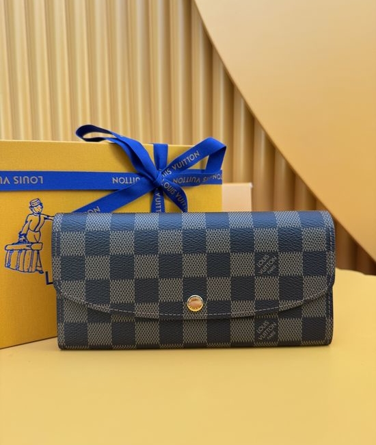 Louis Vuitton LV Emilie Wallet Gold Buckle N63544