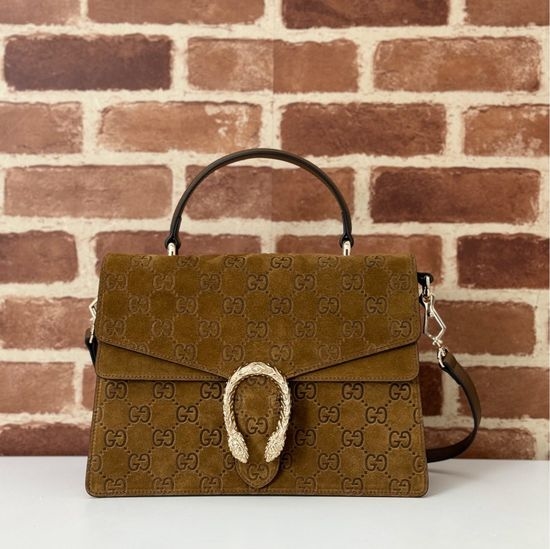 Gucci Embossed Suede Bag 813399