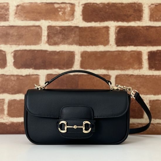 Gucci Crossbody Bag Black Leather 815206