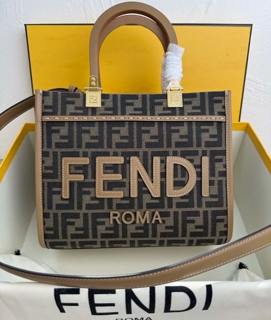 Fendi Sunshine FF Pattern Mini Tote Bag 8042S