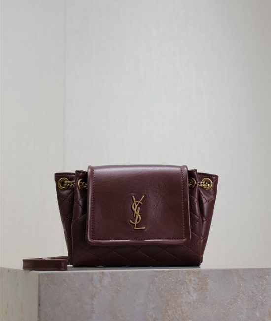 Yves Saint Laurent YSL Mini Nolita Quilted Flap Bag 672738
