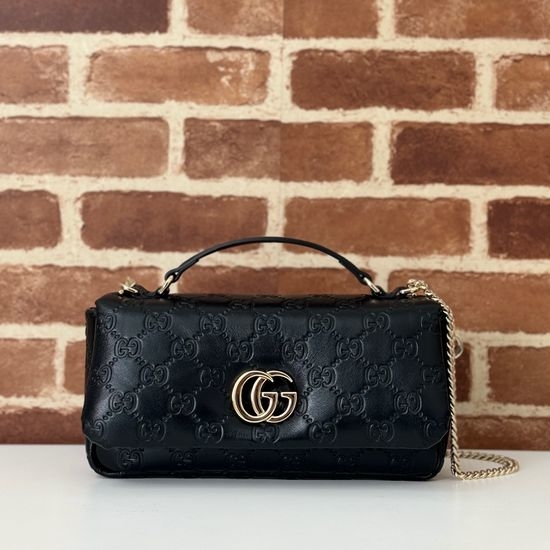 Gucci Embossed Leather Handbag 806016