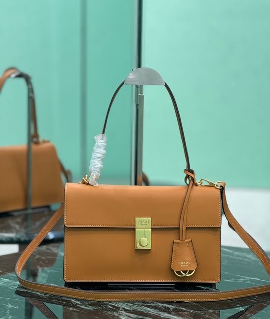 Prada SoftSound Suede Tote Handbag 1BN023