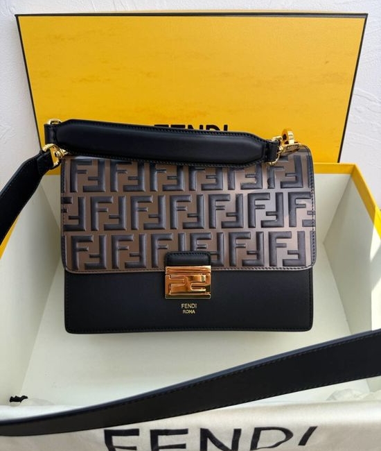 Fendi Kan U Handbag Embossed Design 232